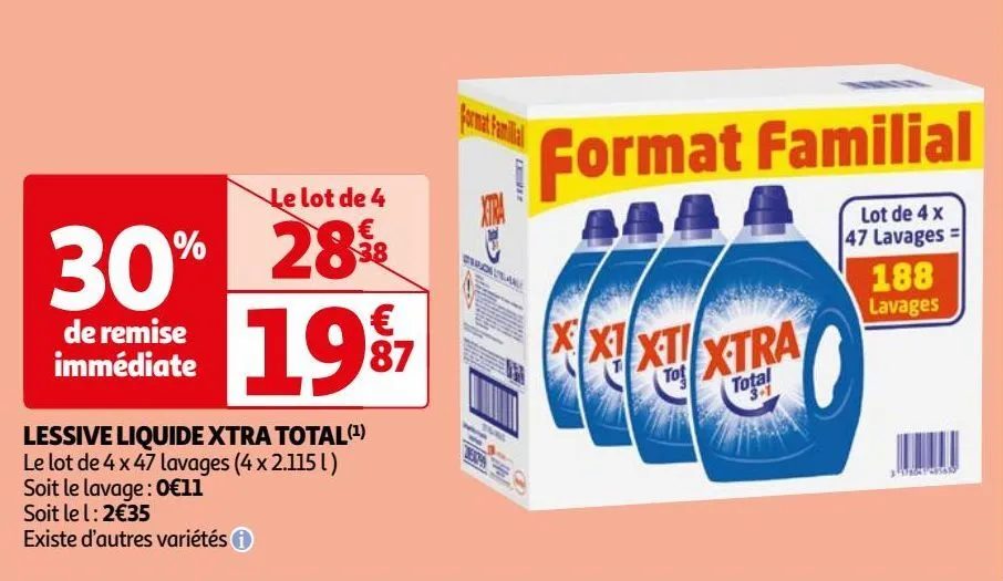 lessive liquide xtra total