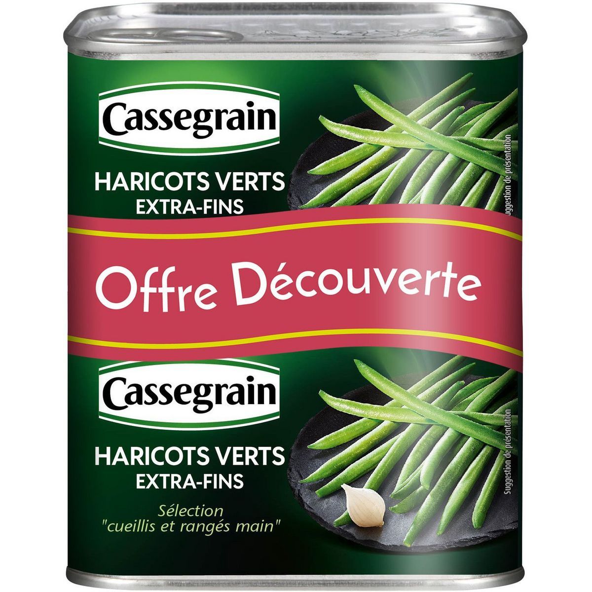 HARICOTS VERTS EXTRA-FINS CUEILLIS ET RANGÉS MAIN CASSEGRAIN