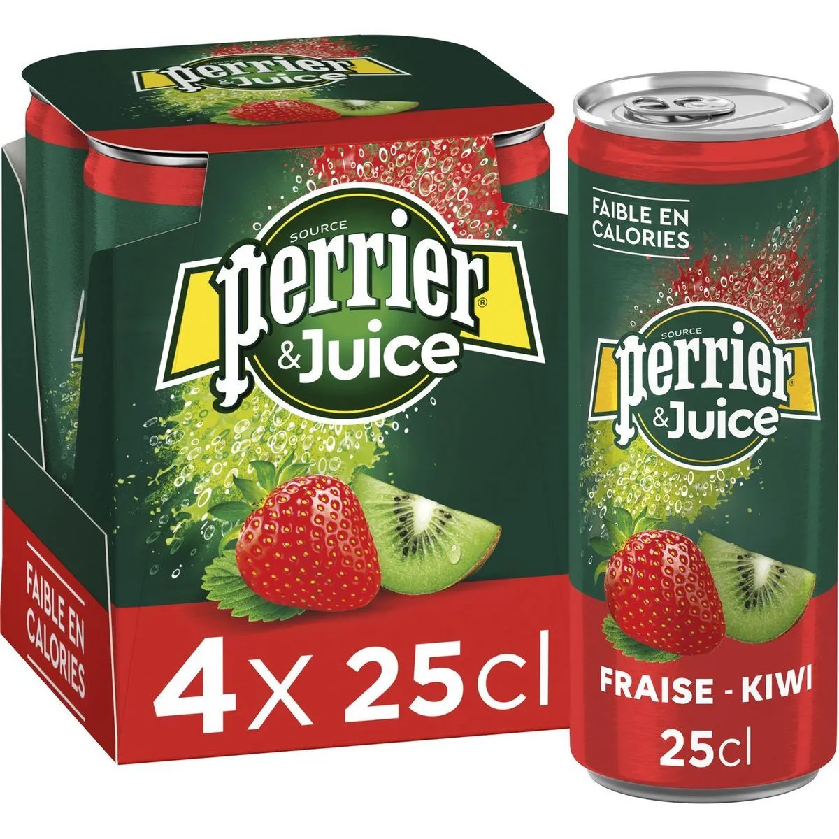 perrier and juice fraise kiwi