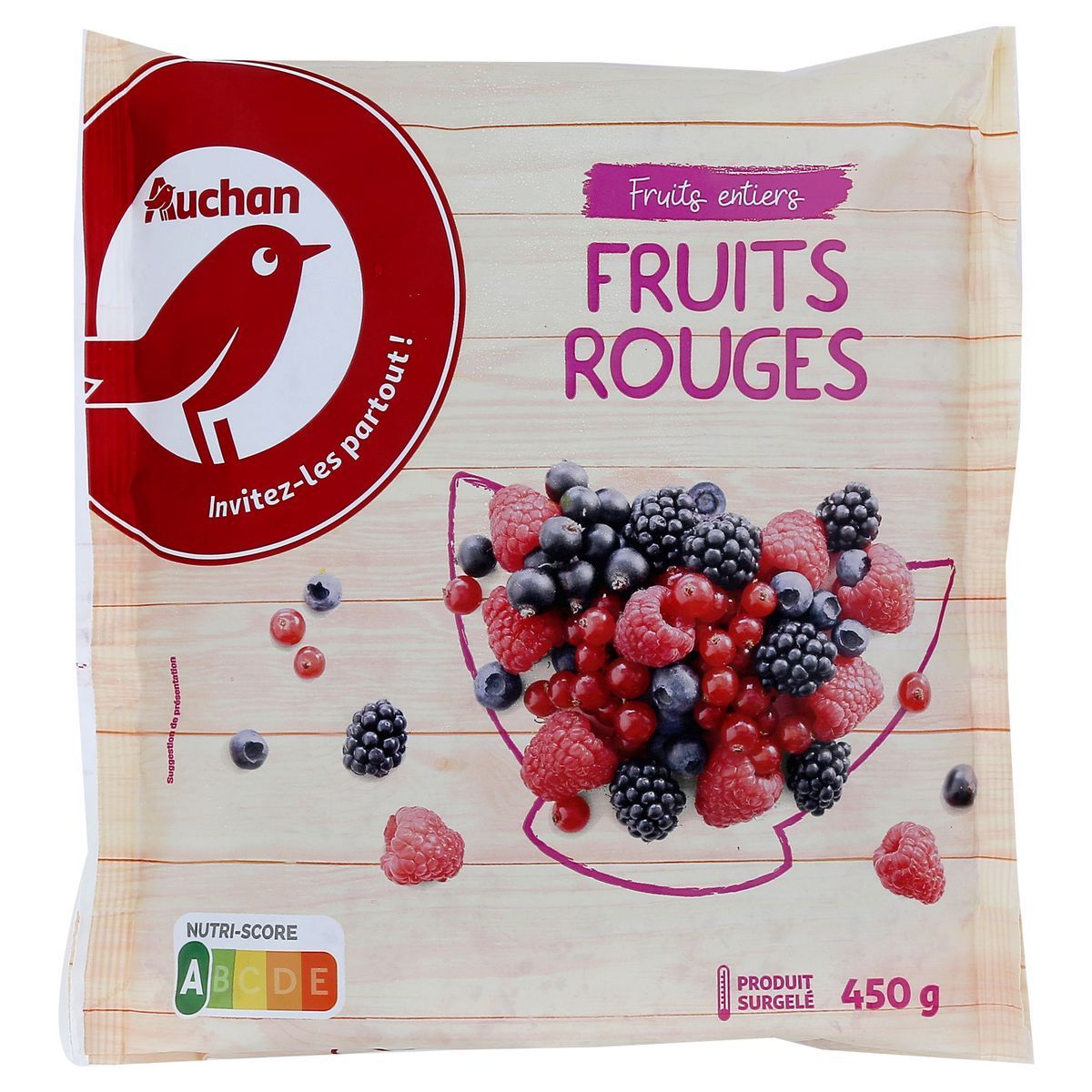 MÉLANGE DE FRUITS ROUGES SURGELÉ AUCHAN