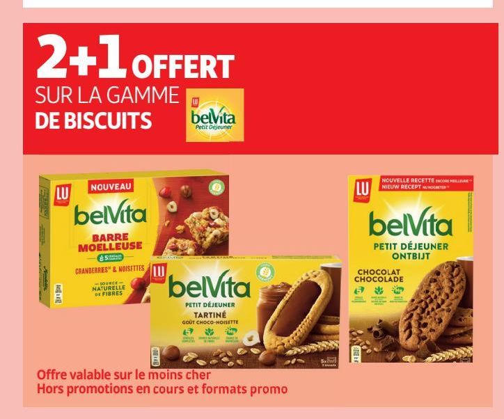 La gamme de biscuits Belvita LU
