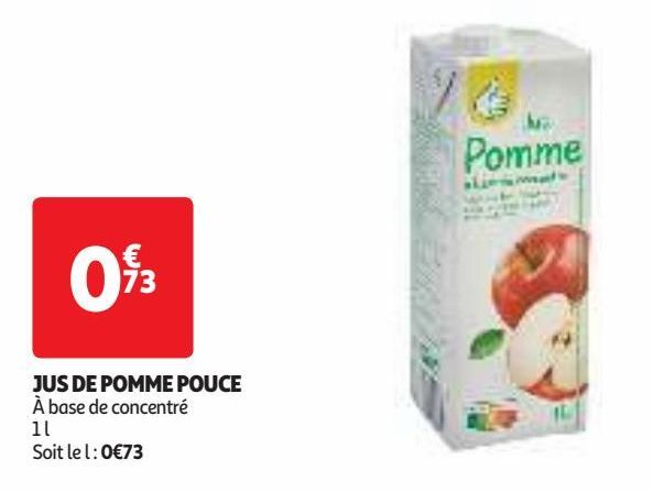 JUS DE POMME POUCE