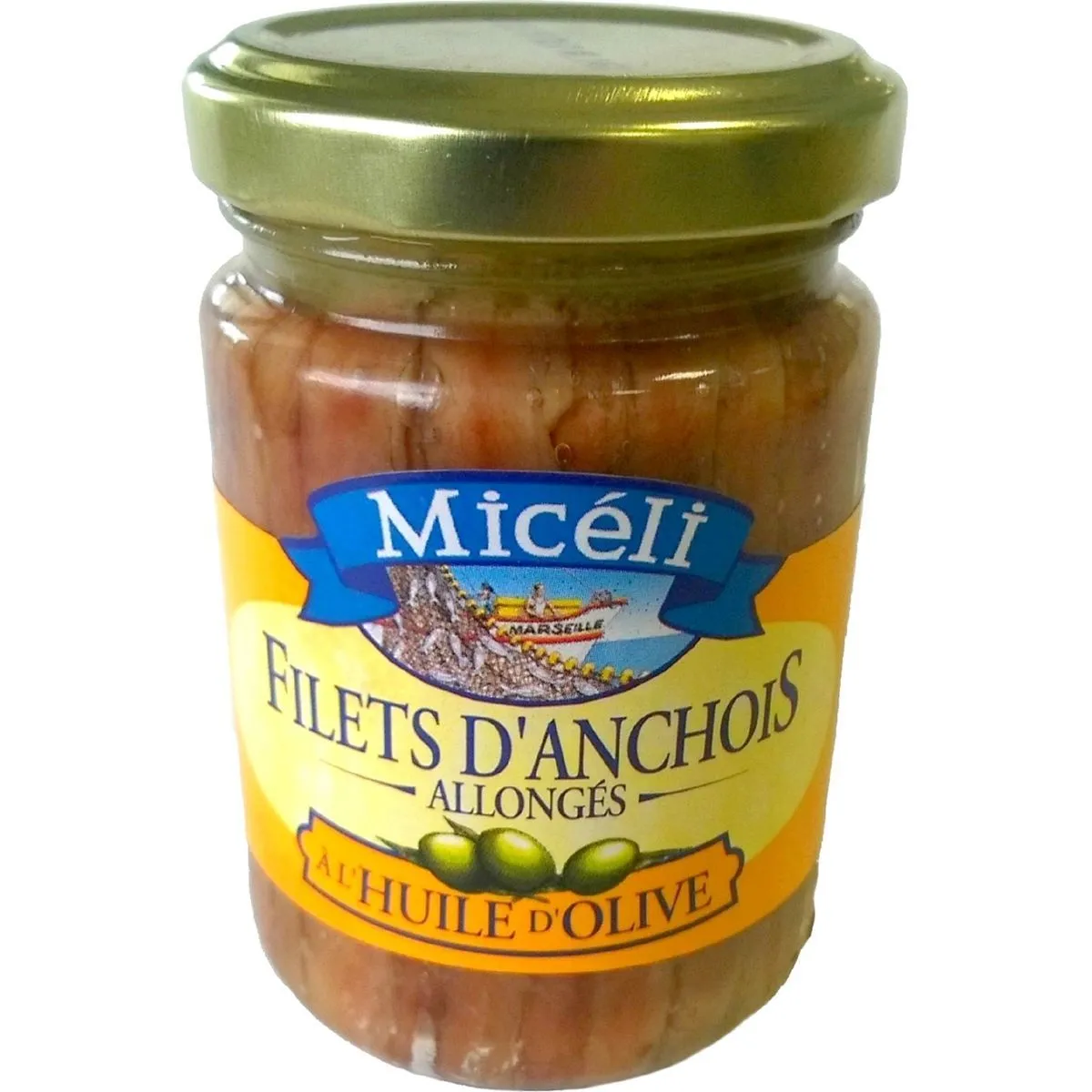 filets d'anchois marinés à l'huile d'olive micéli