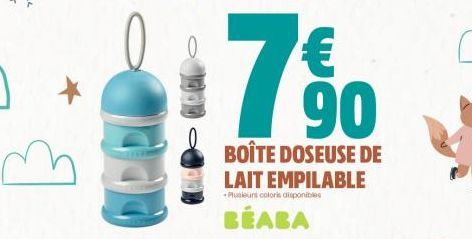 FEED  BOÎTE DOSEUSE DE  LAIT EMPILABLE  Plusieurs coloris disponibles  BEABA  € 90 