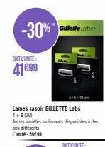 -30%" Gillette Lobs  SOIT L'UNITÉ  41699 