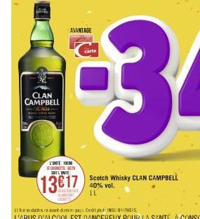 whisky Clan campbell