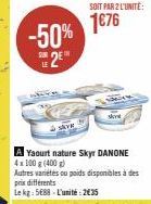 yaourt nature Danone