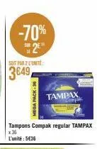 tampons tampax