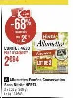 allumettes herta