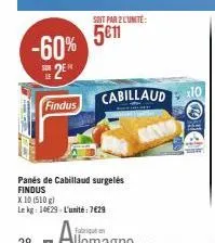 cabillaud findus