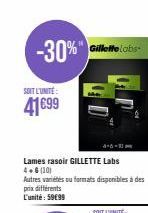 -30%" Gillette Lobs  SOIT L'UNITÉ  41699 