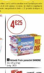 DANONE PRIX Velouté CHOC  A Velouté Fruix panaché DANONE  16x125 (2)  Lekg:2€13 