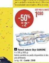 yaourt nature Danone