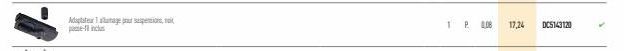 Adaptatea 1 alamage pour  -  1 P 0.08 17,24  DC5143120 