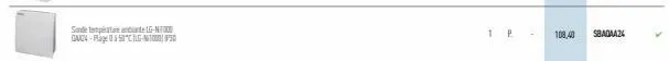 sonde température and lg-000 ga4-page 50-10000  1  p  108,40  sbagaa24 
