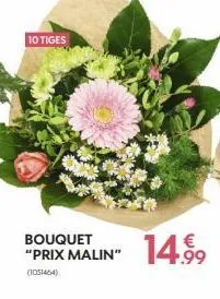 10 tiges  bouquet "prix malin"  (1051464)  14.99 