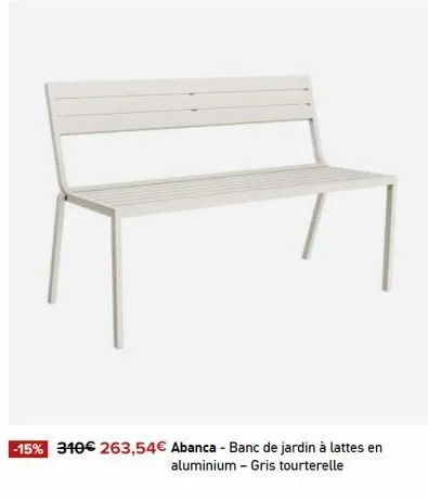 banc de jardin 