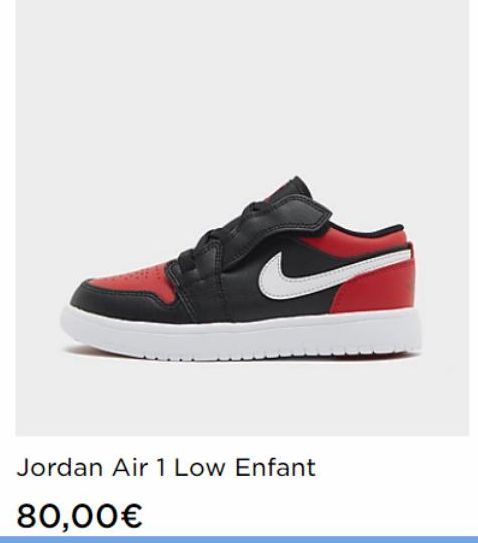 Jordan Air 1 Low Enfant  80,00€ 