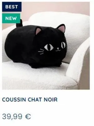 best  new  coussin chat noir  39,99 € 