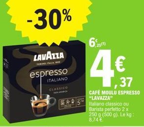 café moulu lavazza