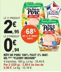 rôti de porc Fleury Michon