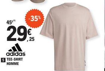 45€  adidas 5 TEE-SHIRT HOMME  -35%  ,25 