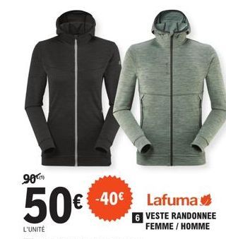 -40€ Lafuma  6 VESTE RANDONNEE FEMME / HOMME 