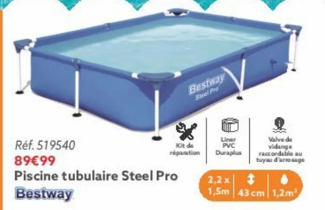 piscine tubulaire steel pro