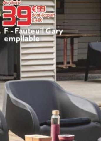 Fauteuil Gary  empilable