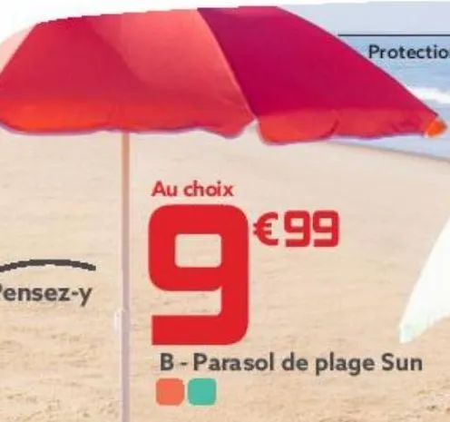 parasol de plage sun