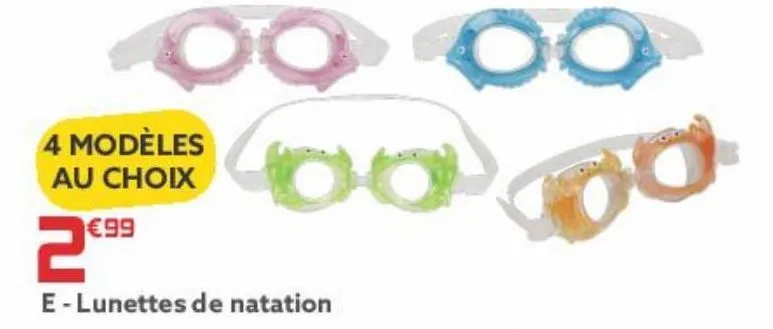 lunettes de natation