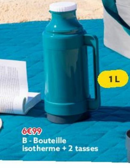 Bouteille  isotherme + 2 tasses
