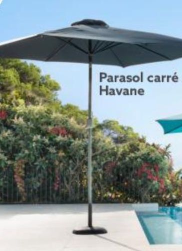 Parasol carré Havane