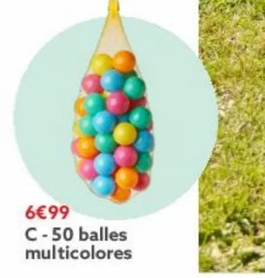 50 balles  multicolores