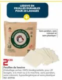 Feuilles de lessive offre à 2,99€ sur Gifi