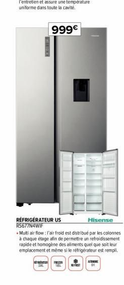 réfrigérateur Hisense
