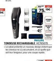tondeuse rechargeable philips