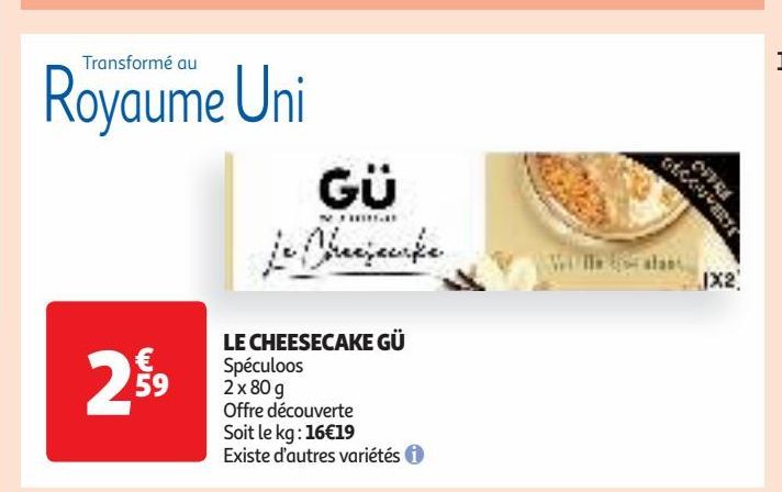  LE CHEESECAKE GÜ