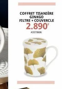 coffret tisanière ginkgo filtre + couvercle  2.890  a5570606 
