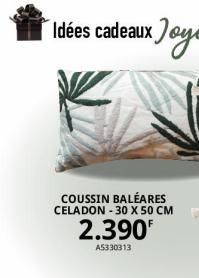 COUSSIN BALEARES CELADON - 30 X 50 CM  2.390  A5330313 