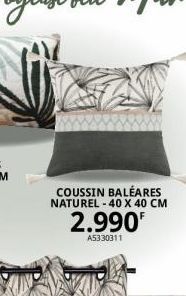 COUSSIN BALEARES NATUREL - 40 X 40 CM  2.990  A5330311 