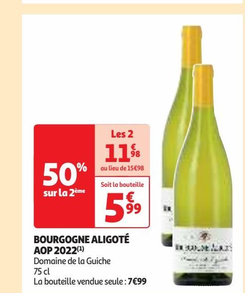 BOURGOGNE ALIGOTÉ  AOP 2022