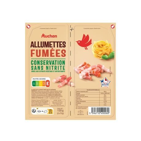 ALLUMETTES  FUMÉES AUCHAN