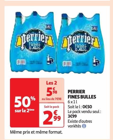 PERRIER  FINES BULLES