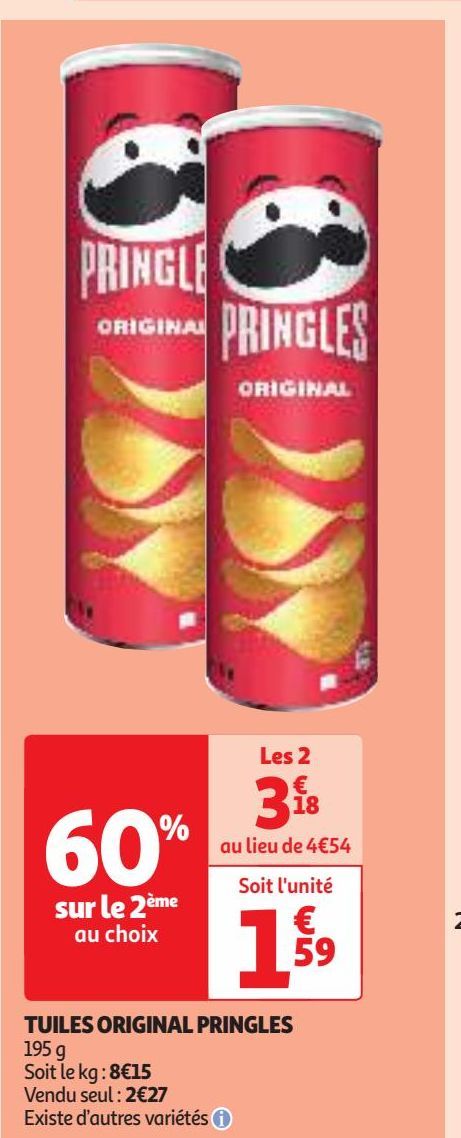  TUILES ORIGINAL PRINGLES