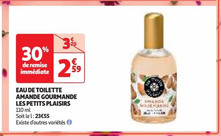 EAU DE TOILETTE  AMANDE GOURMANDE  LES PETITS PLAISIRS