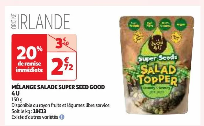 mélange salade super seed good  4 u