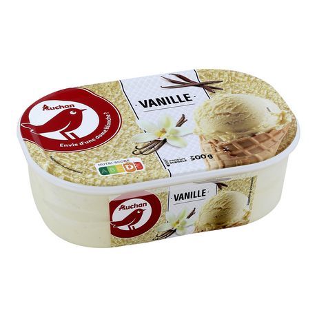 GLACE VANILLE SURGELÉE  AUCHAN