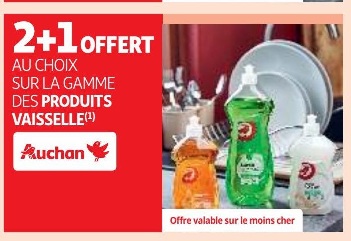  LA GAMME  DES PRODUITS VAISSELLE Auchan