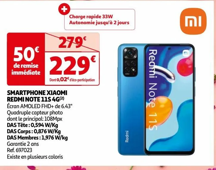 smartphone xiaomi redmi note 11s 4g